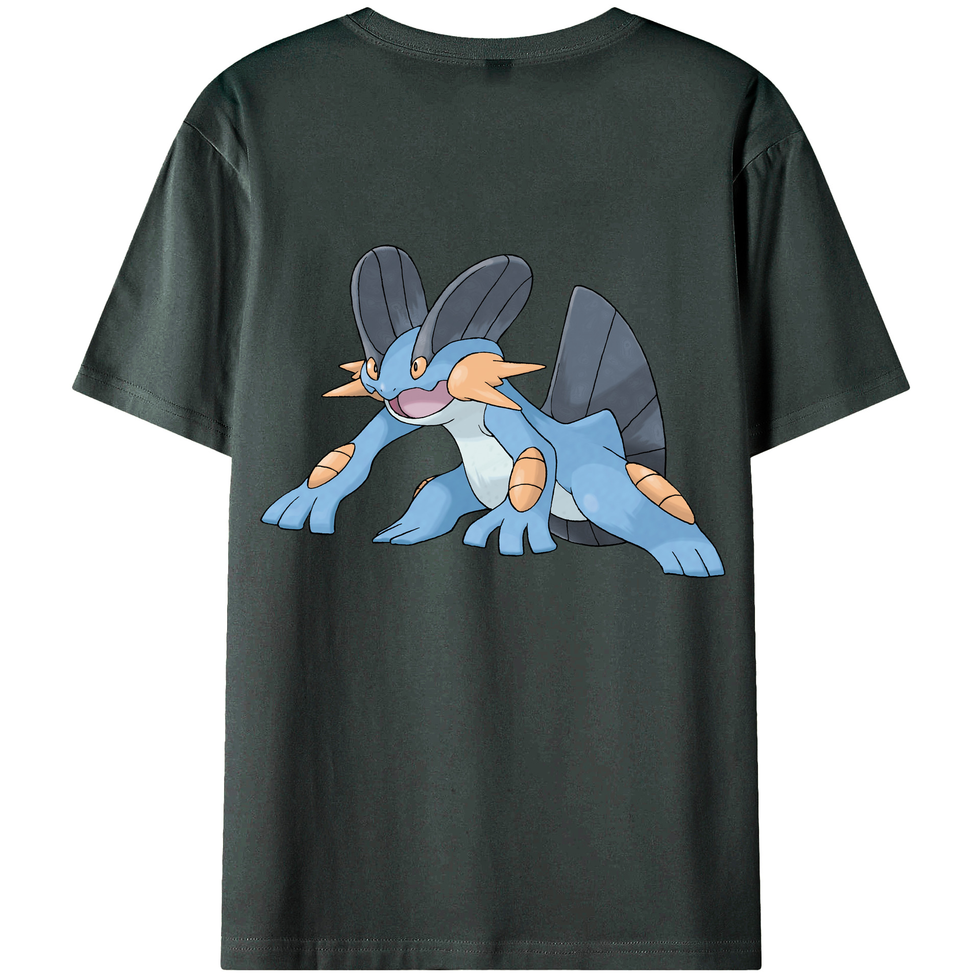 （画像用） ポケットモンスター Pokémon 綿100％ メンズ半袖Tシャツ（バックプリント） 通気性